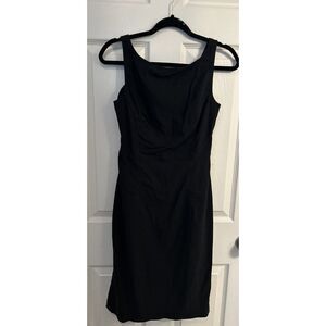 EXPRESS STRETCH Women's Dress‎ Black Sleeveless SIZE 1/2 Classic Minimalistic